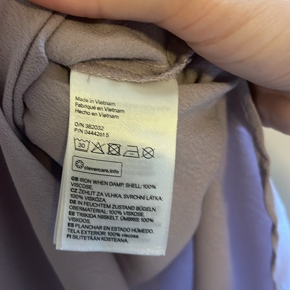 NWT H&M lavender short sleep be tunic top - Picture 5 of 6
